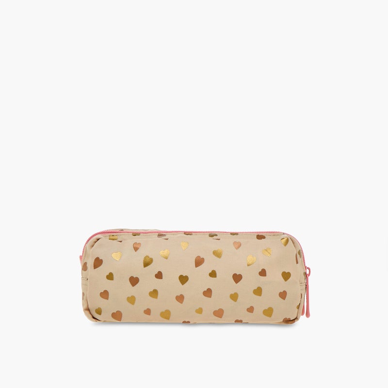 Must Pencil Case-Butterfly-2 Cmprt-1.10L-Age 5-8 (Polyester) Yellow \ 21X6X9 - Image 3